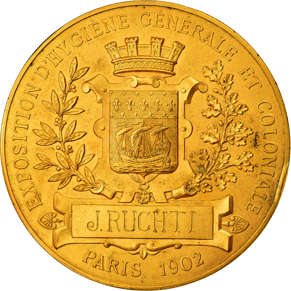 France, Medal, Exposition d'Hygiène Générale et Coloniale, Paris, 1902