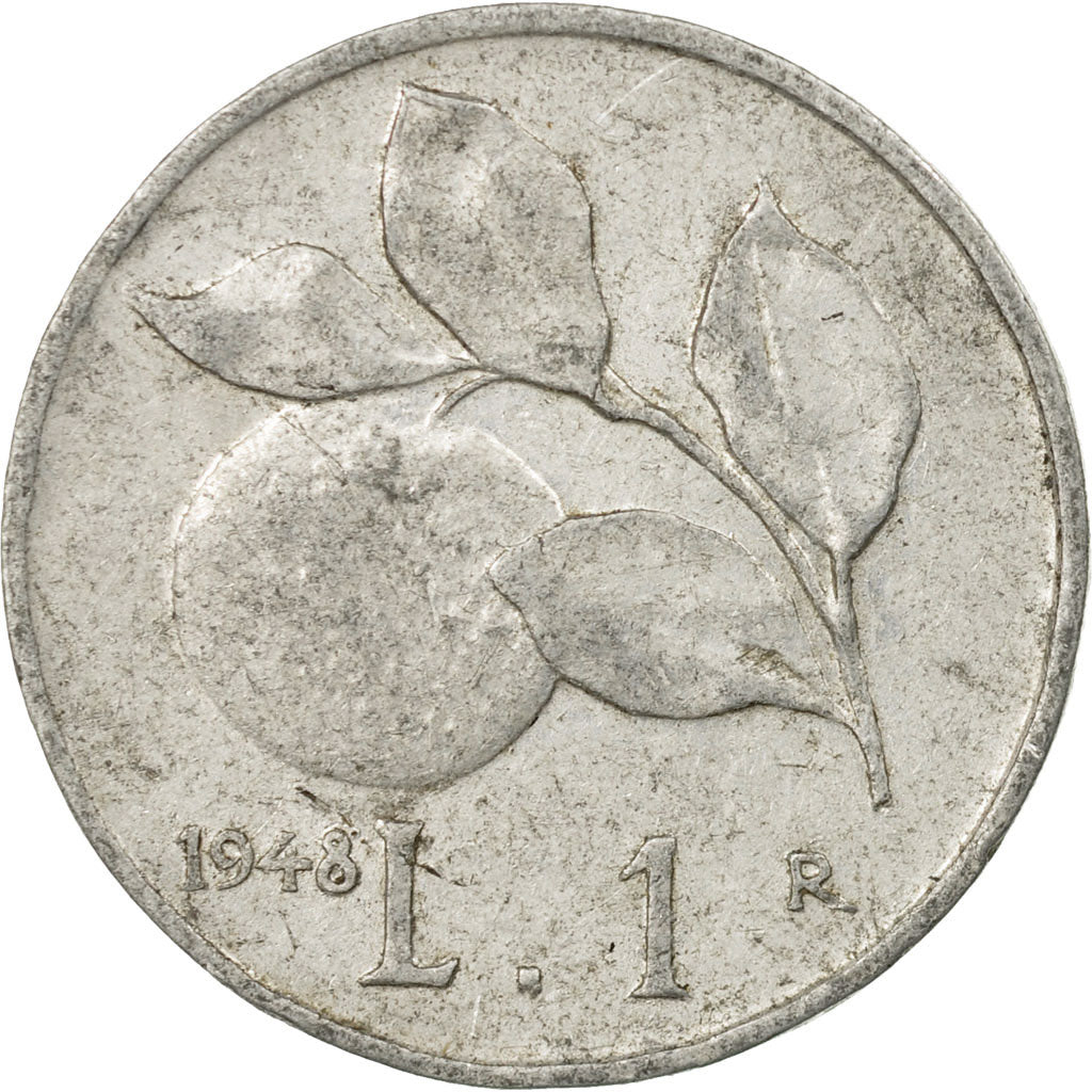 Coin, Italy, Lira, 1948, Rome, EF(40-45), Aluminum, KM:87