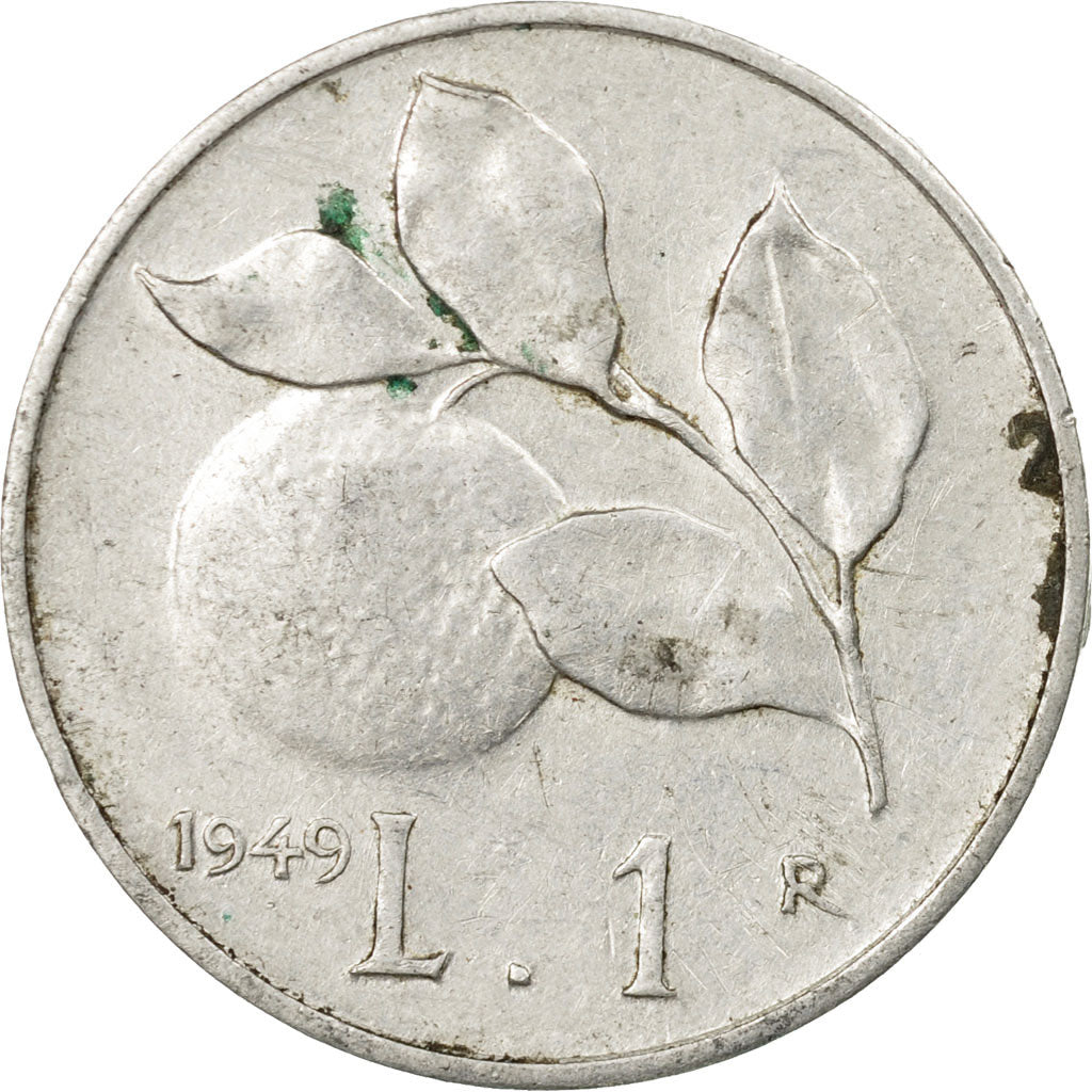 Coin, Italy, Lira, 1949, Rome, EF(40-45), Aluminum, KM:87