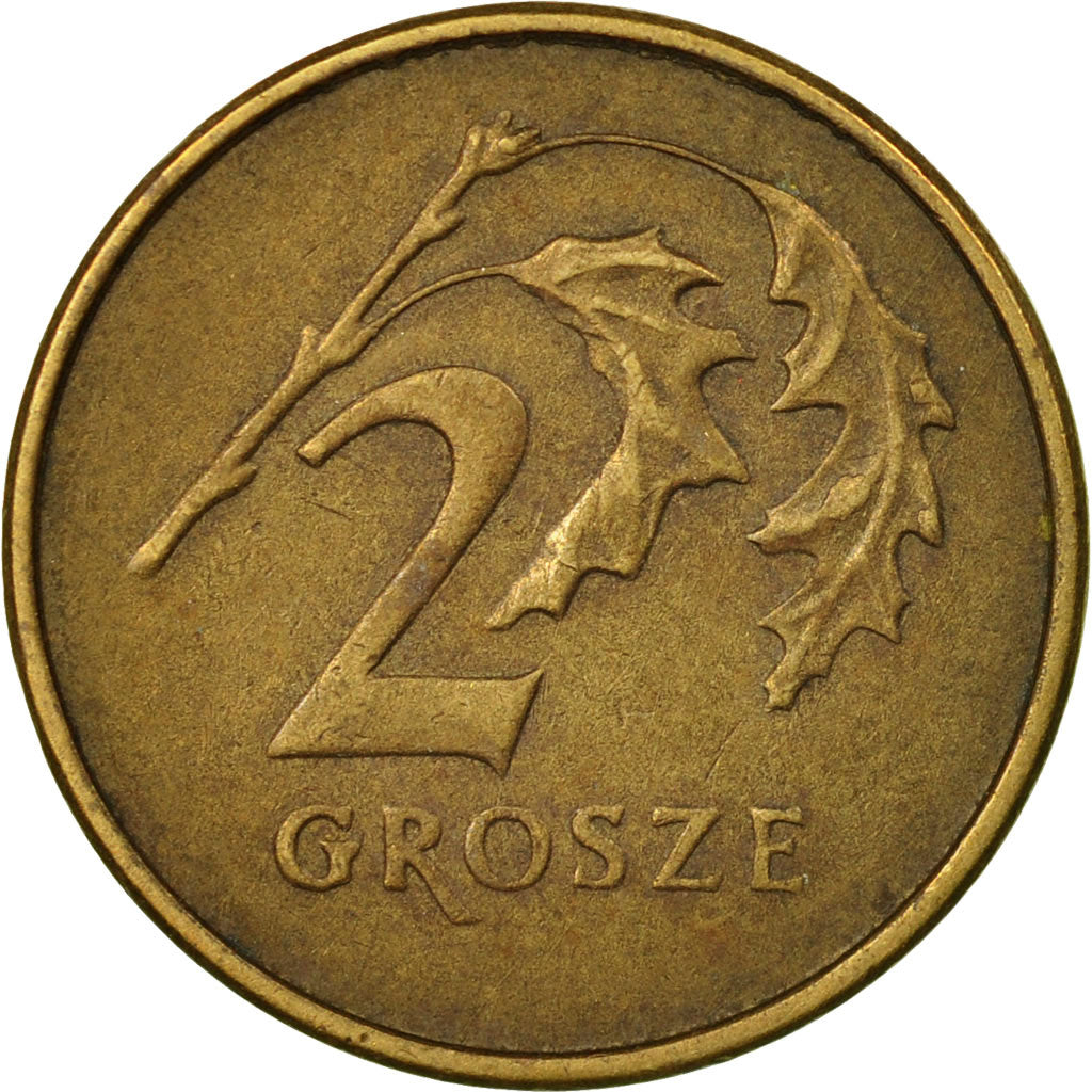 Coin, Poland, 2 Grosze, 1998, Warsaw, EF(40-45), Brass, KM:277