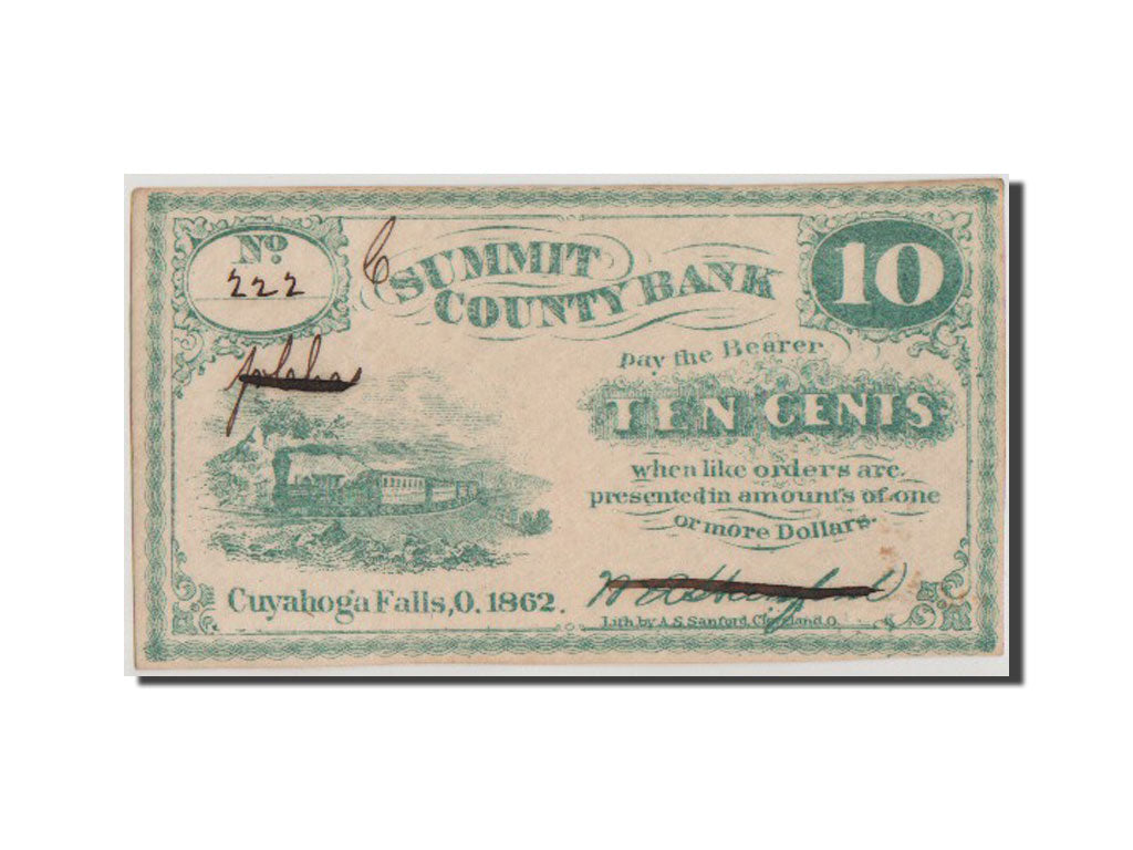 Geldschein, Vereinigte Staaten, 10 Cents, 1862, UNZ-