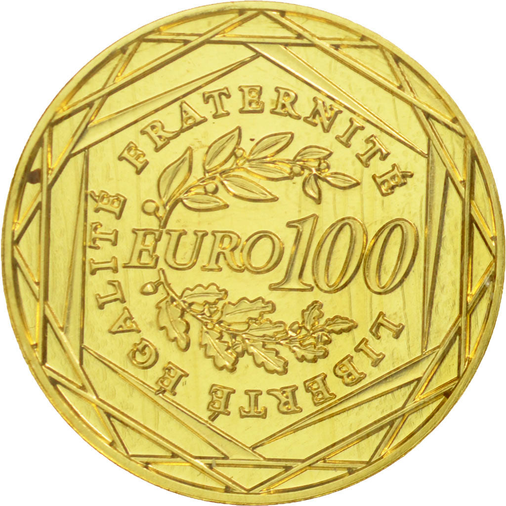 France, 100 Euro, 2008, Semeuse, MS(65-70), Gold, KM:1536