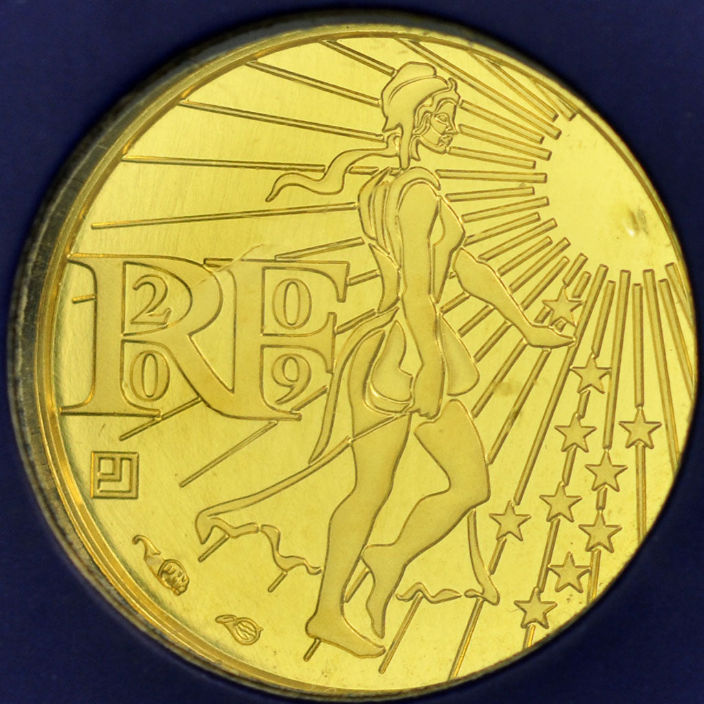 France, 100 Euro, 2009, Semeuse, MS(65-70), Gold, KM:1536