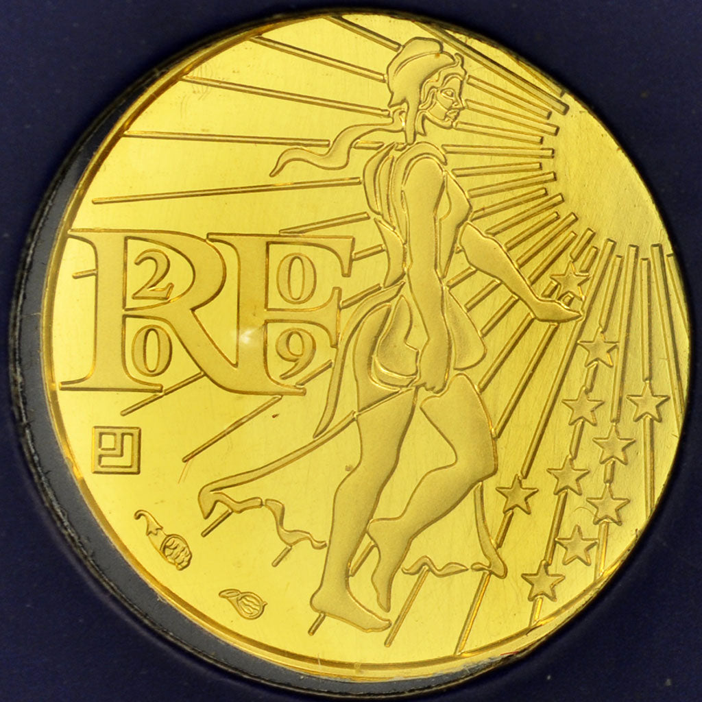 France, 100 Euro, 2009, Semeuse, MS(65-70), Gold, KM:1536