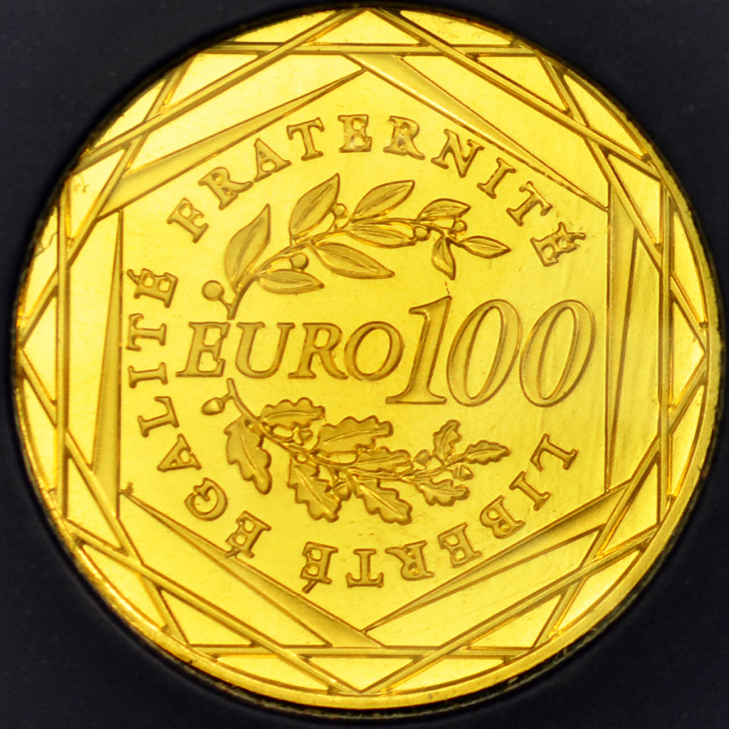 France, 100 Euro, 2009, Semeuse, MS(65-70), Gold, KM:1536