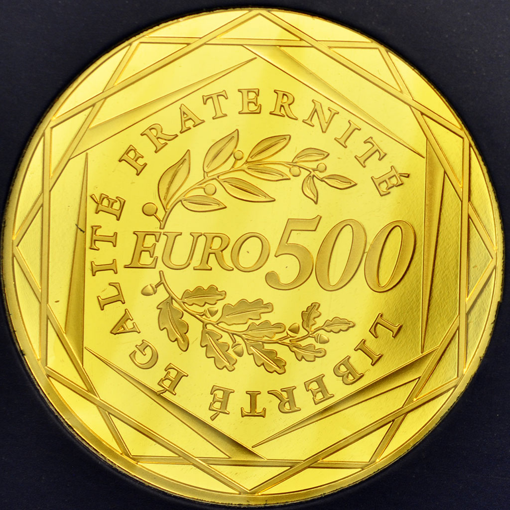France, 500 Euro, 2010, Semeuse, MS(65-70), Gold, Gadoury:11, KM:1642