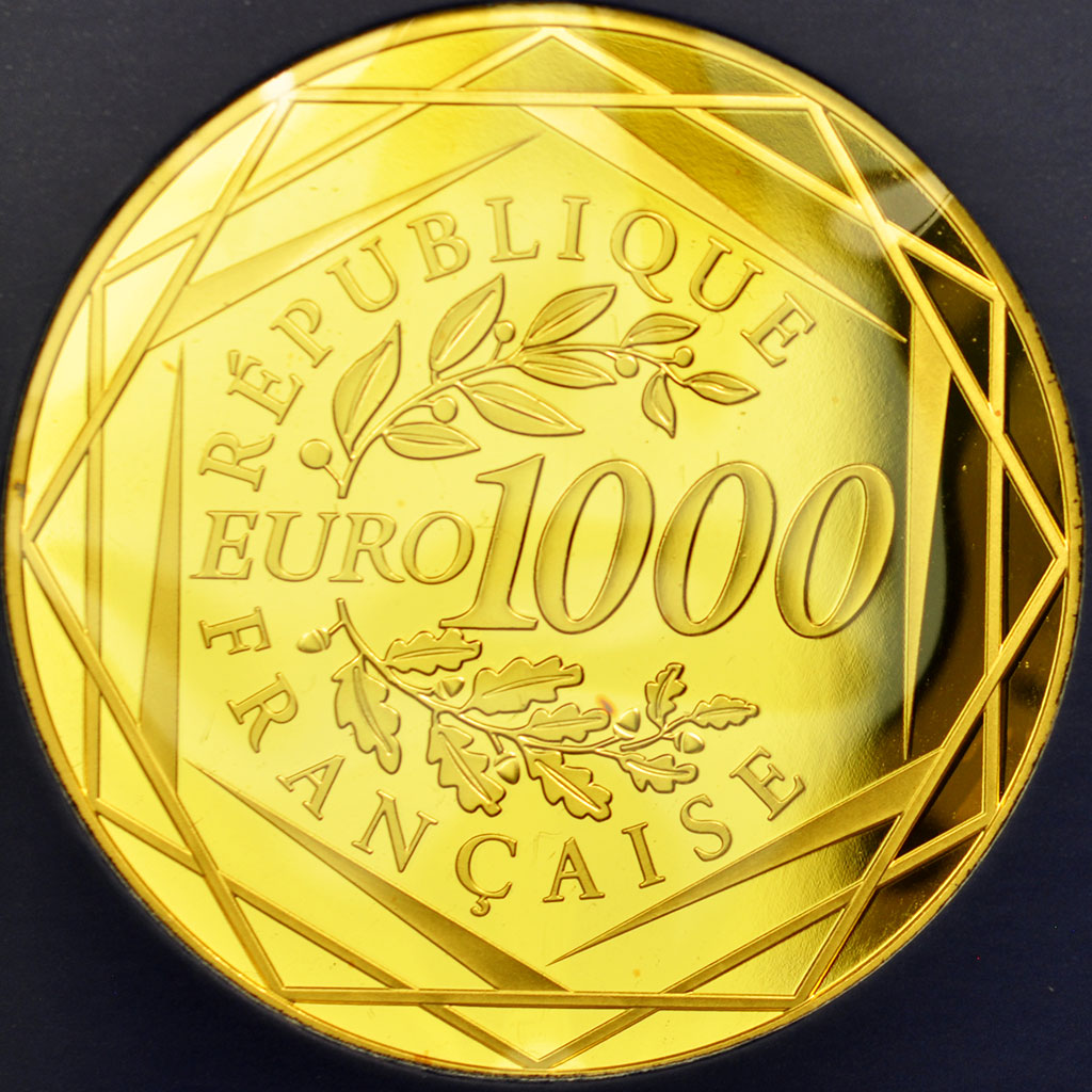 France, 1000 Euro, 2012, Hercule, MS(65-70), Gold