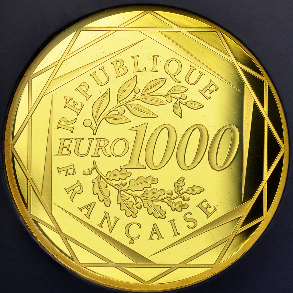 France, 1000 Euro, 2014, Coq, MS(65-70), Gold
