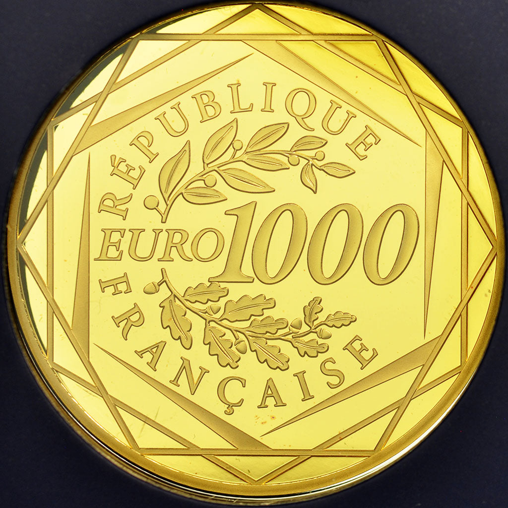 France, 1000 Euro, 2016, Coq, MS(65-70), Gold
