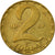 Coin, Hungary, 2 Forint, 1987, EF(40-45), Brass, KM:591