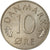 Coin, Denmark, Margrethe II, 10 Öre, 1985, Copenhagen, EF(40-45)