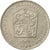Moneta, Czechosłowacja, 2 Koruny, 1985, EF(40-45), Miedź-Nikiel, KM:75