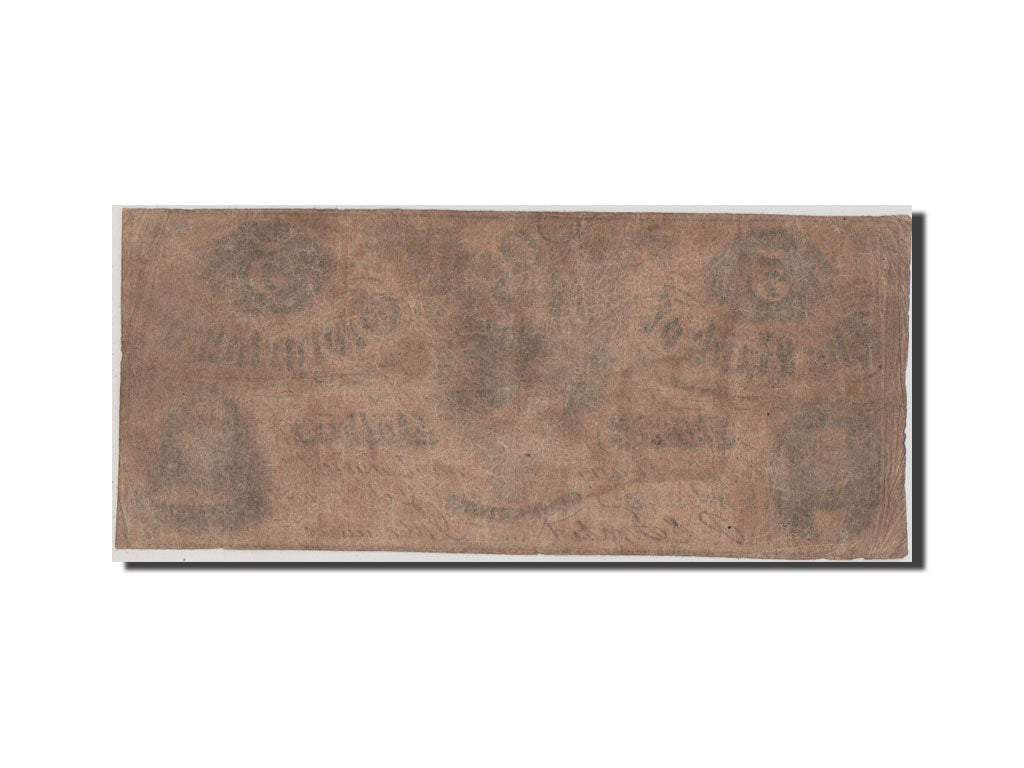 Etats-Unis, Obsolètes, South Carolina, Georgetown, 5 Dollars 1.10.1856