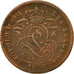 Moneta, Belgia, Leopold II, 2 Centimes, 1902, VF(30-35), Miedź, KM:35.1
