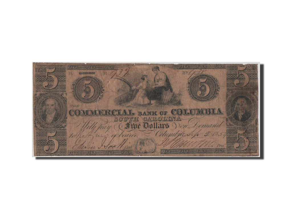 Banknote, United States, 5 Dollars, 1854, F(12-15)