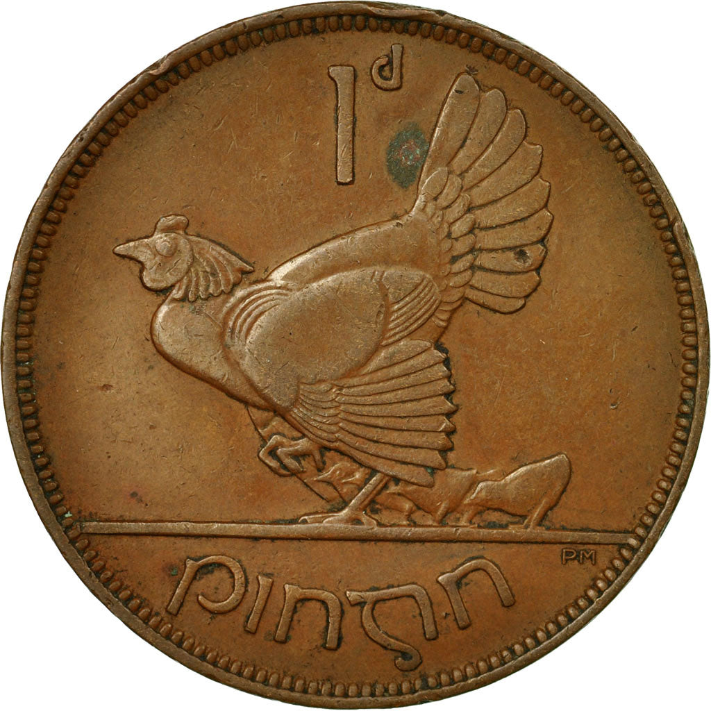 Moneta, REPUBBLICA D’IRLANDA, Penny, 1928, MB+, Bronzo, KM:3