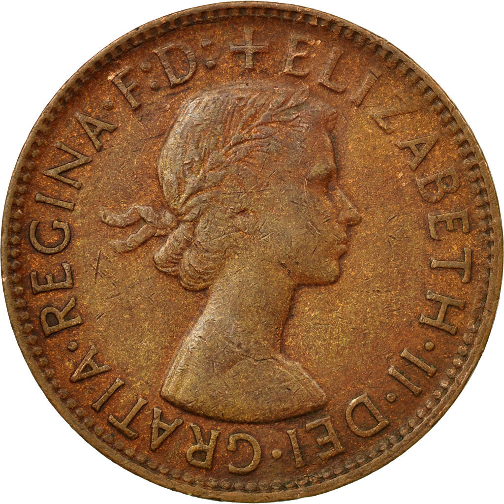 Coin, Australia, Elizabeth II, Penny, 1962, VF(20-25), Bronze, KM:56