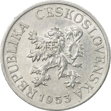Coin, Czechoslovakia, 25 Haleru, 1953, EF(40-45), Aluminum, KM:39