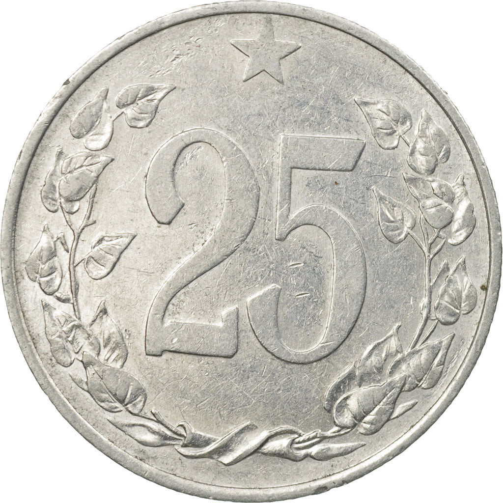 Coin, Czechoslovakia, 25 Haleru, 1953, EF(40-45), Aluminum, KM:39