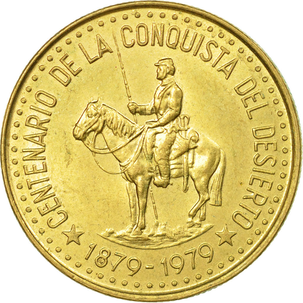 Moneda, Argentina, 50 Pesos, 1979, MBC, Aluminio - bronce, KM:84