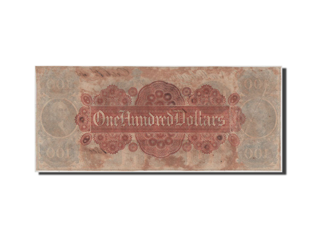 Billet, États-Unis, 100 Dollars, 1845, TTB+