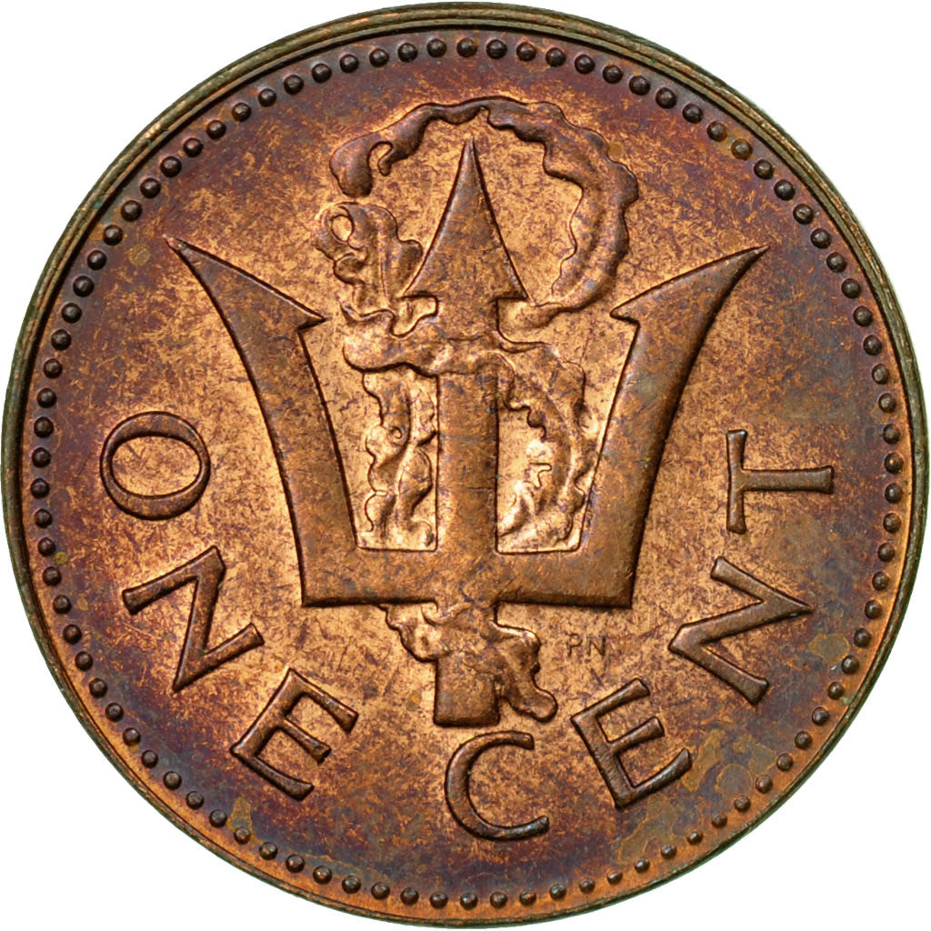 Coin, Barbados, Cent, 1982, Franklin Mint, EF(40-45), Bronze, KM:10