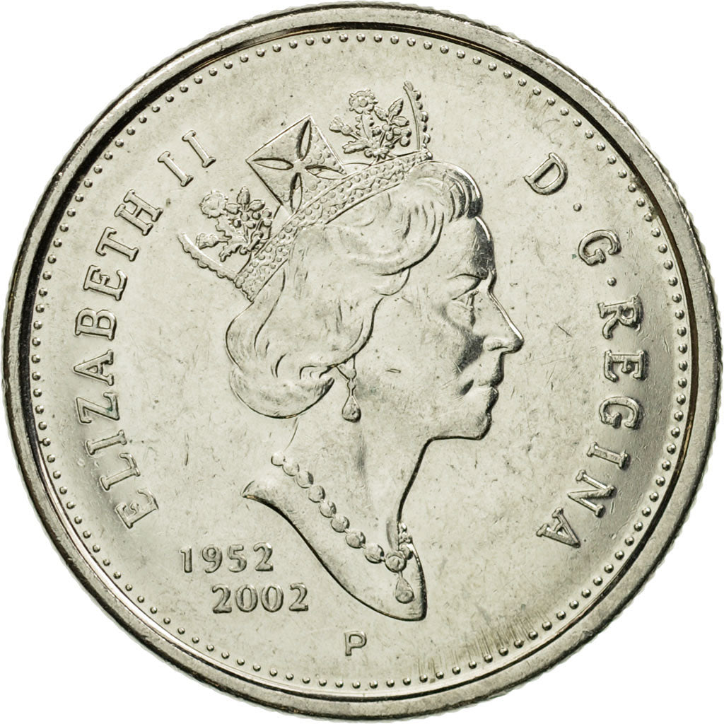 Coin, Canada, Elizabeth II, 25 Cents, 2002, Royal Canadian Mint, Ottawa