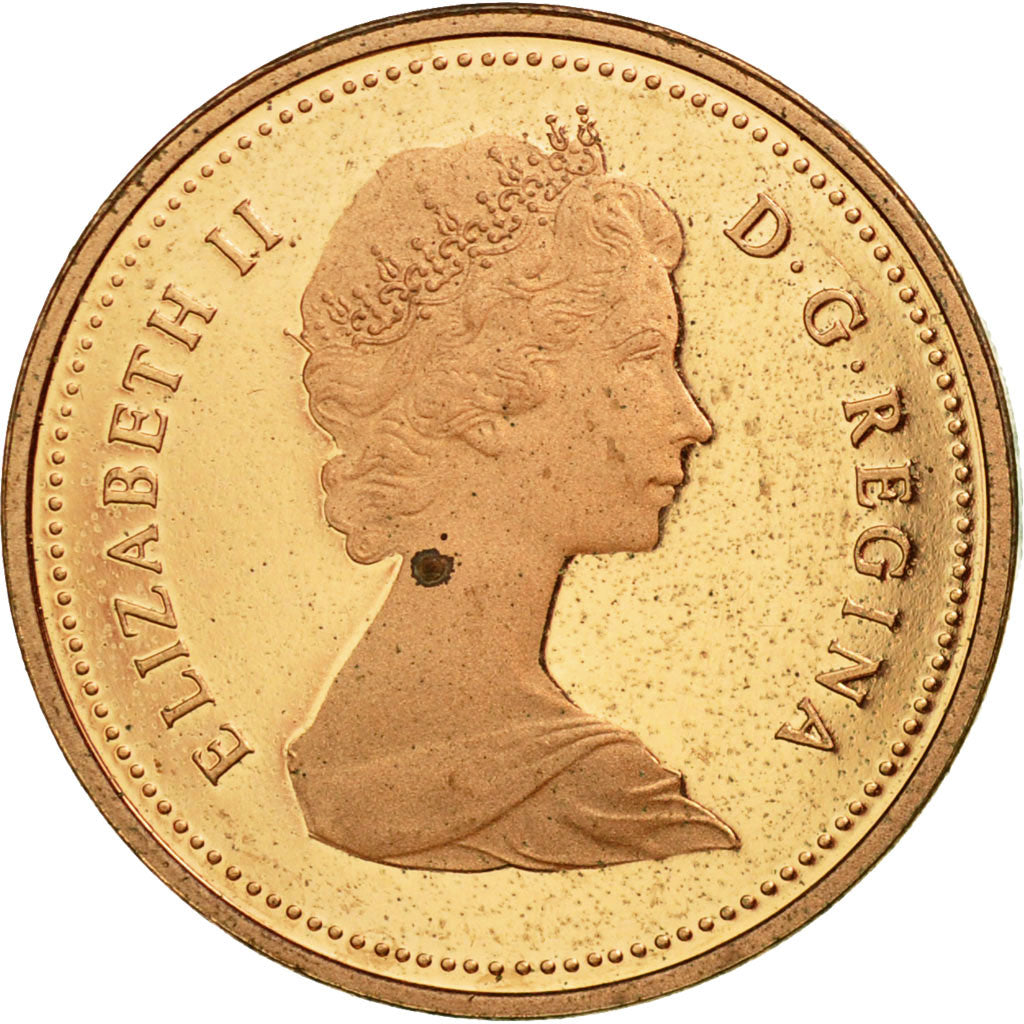 Coin, Canada, Elizabeth II, Cent, 1981, Royal Canadian Mint, Ottawa, AU(55-58)