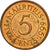 Moneta, Mauritius, 5 Cents, 1999, EF(40-45), Miedź platerowana stalą, KM:52