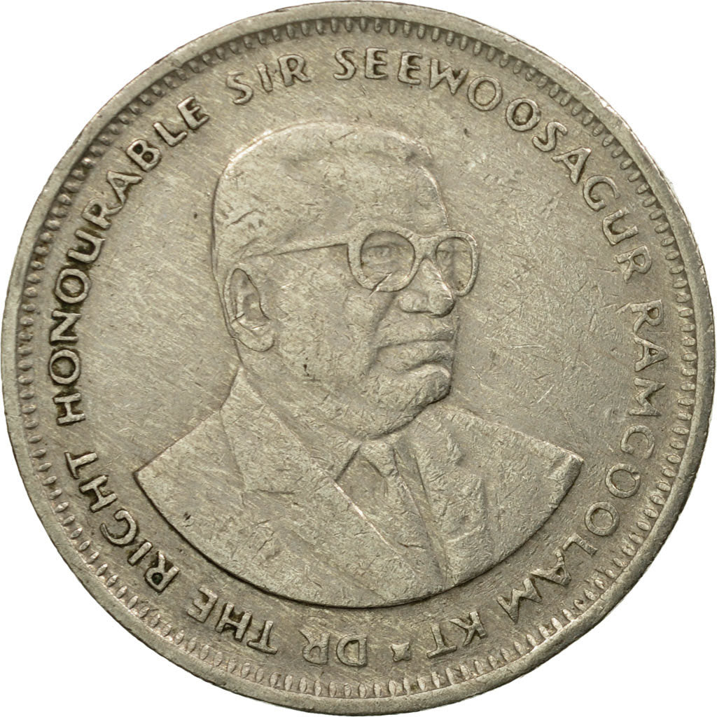 Coin, Mauritius, Rupee, 1994, EF(40-45), Copper-nickel, KM:55