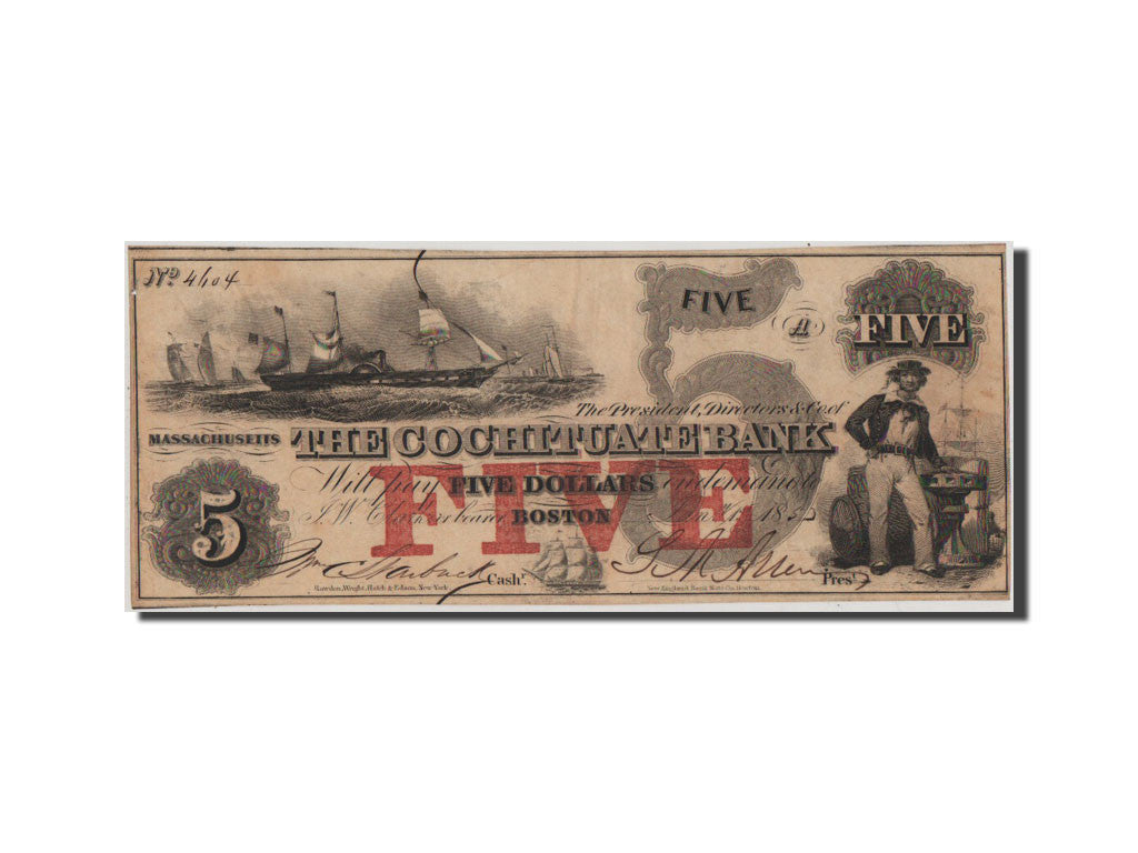Banknote, United States, 5 Dollars, 1853, AU(50-53)