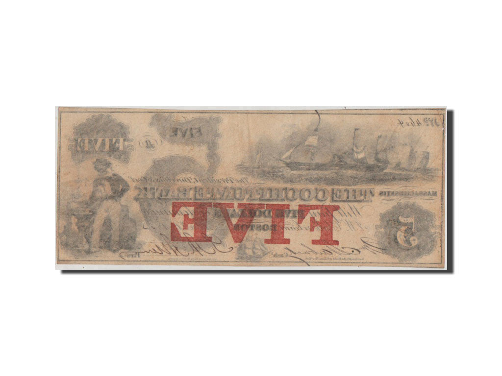 Banknote, United States, 5 Dollars, 1853, AU(50-53)