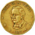 Coin, Dominican Republic, Peso, 1997, EF(40-45), Brass, KM:80.3