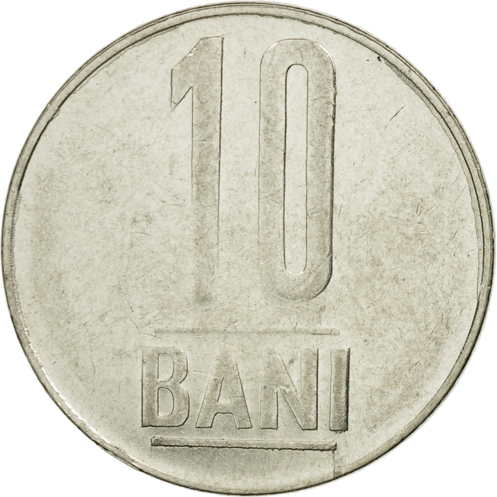 Coin, Romania, 10 Bani, 2010, Bucharest, EF(40-45), Nickel plated steel, KM:191