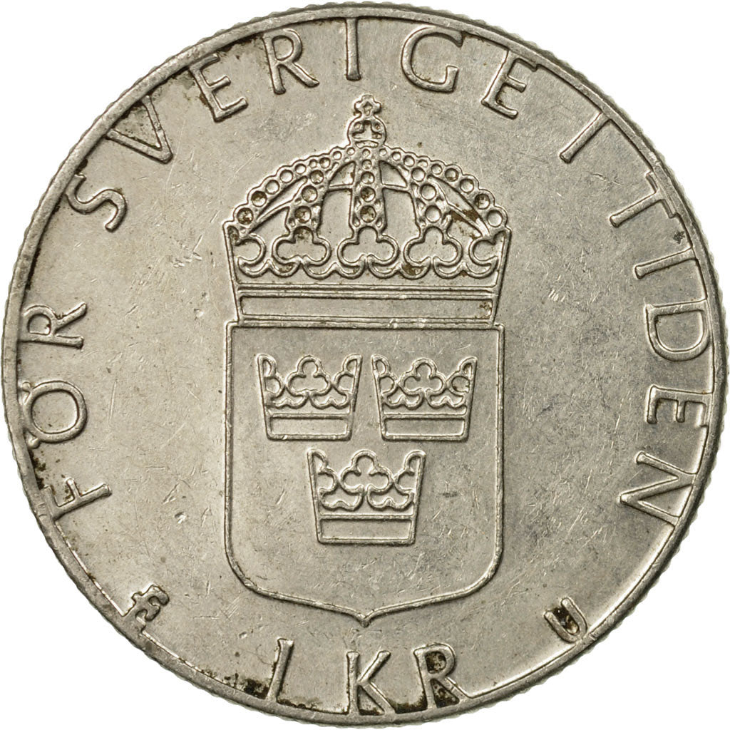 Coin, Sweden, Carl XVI Gustaf, Krona, 1981, EF(40-45), Copper-Nickel Clad