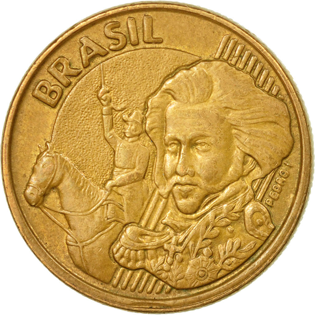 Moneta, Brasile, 10 Centavos, 2001, BB, Acciaio placcato in bronzo, KM:649.2