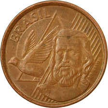 Moneda, Brasil, 5 Centavos, 2011, MBC, Cobre chapado en acero, KM:648