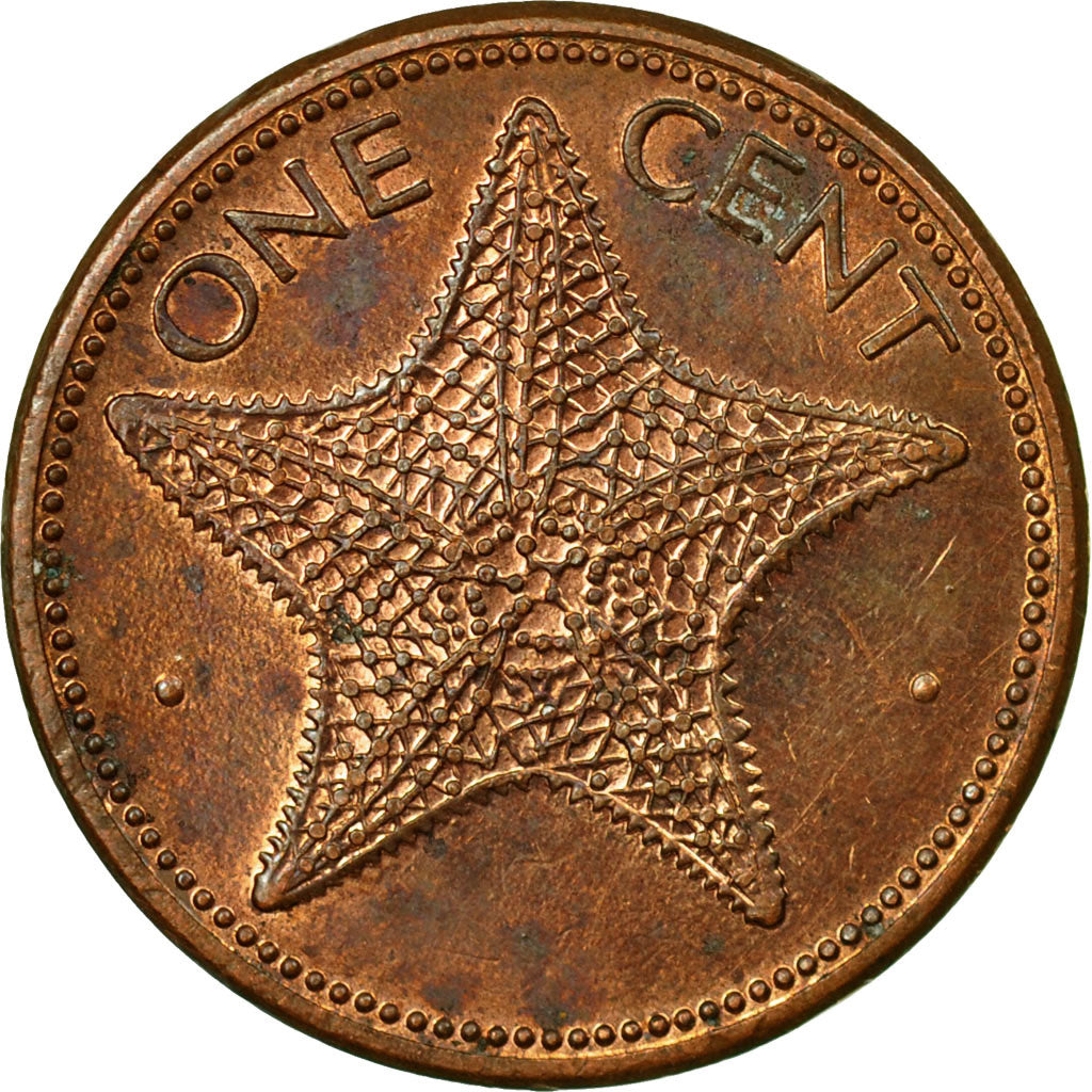 Coin, Bahamas, Elizabeth II, Cent, 1995, Franklin Mint, EF(40-45), Copper Plated