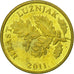 Coin, Croatia, 5 Lipa, 2011, EF(40-45), Brass plated steel, KM:5