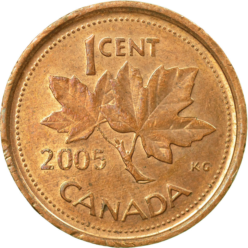 Coin, Canada, Elizabeth II, Cent, 2005, Royal Canadian Mint, EF(40-45), Copper