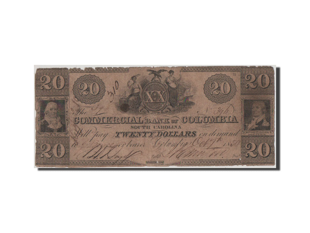 Banknote, United States, 20 Dollars, 1850, F(12-15)