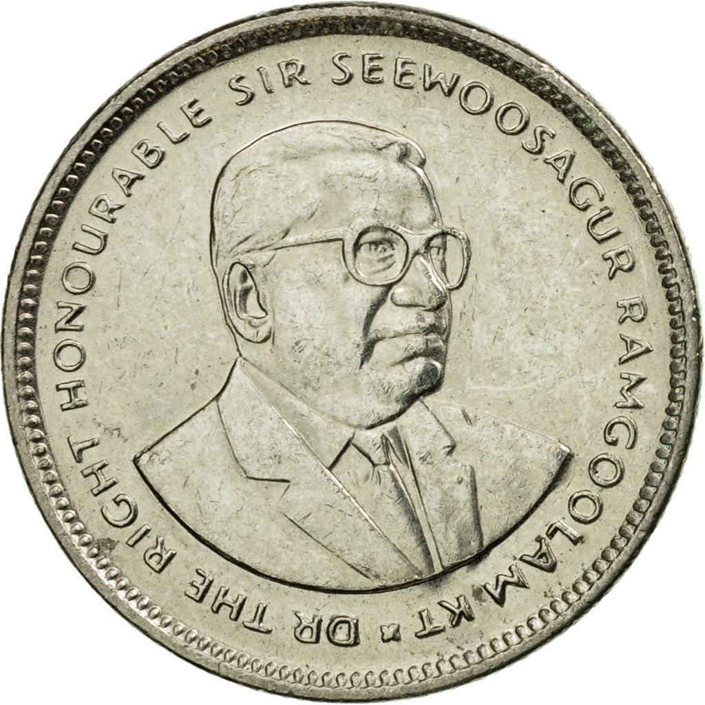 Coin, Mauritius, 20 Cents, 2007, EF(40-45), Nickel plated steel, KM:53