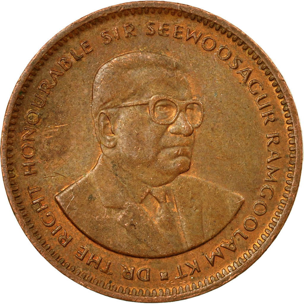 Coin, Mauritius, 5 Cents, 2007, EF(40-45), Copper Plated Steel, KM:52