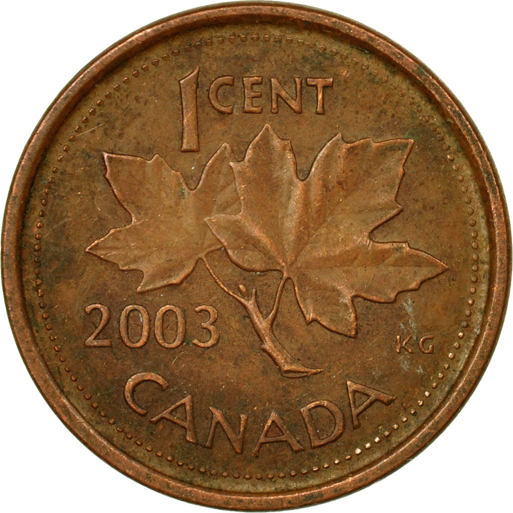 Coin, Canada, Elizabeth II, Cent, 2003, Royal Canadian Mint, EF(40-45), Copper