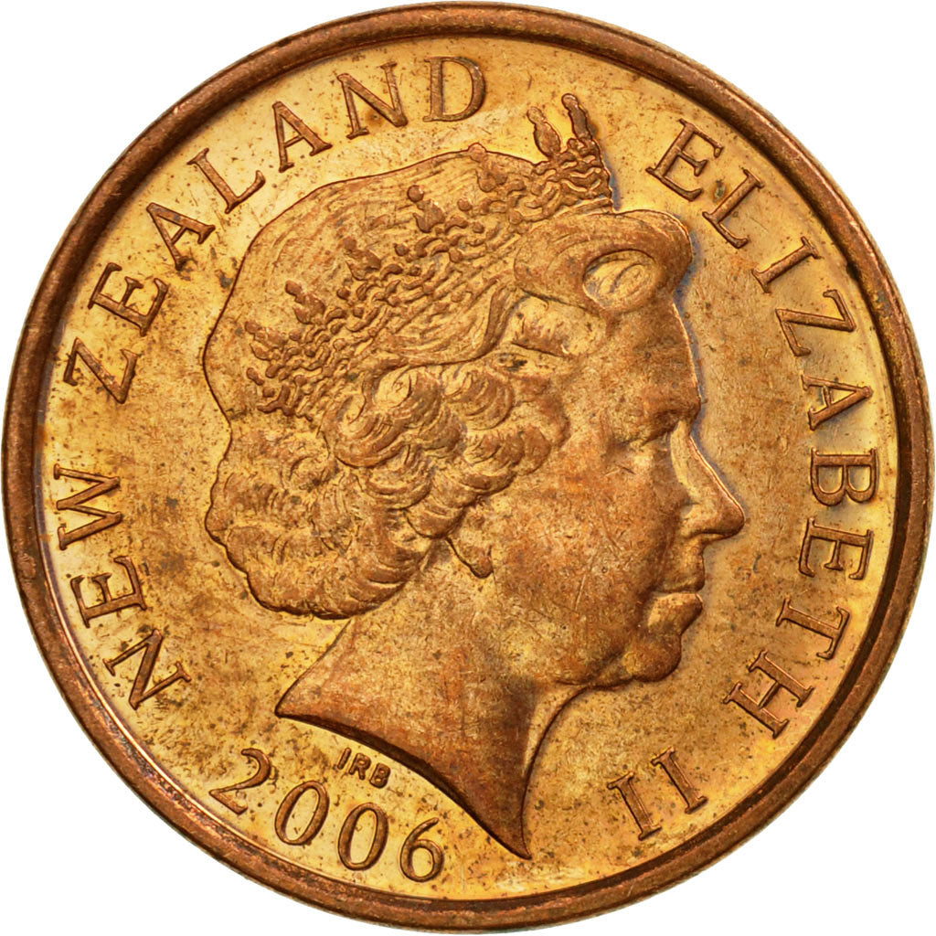 Monnaie, Nouvelle-Zélande, Elizabeth II, 10 Cents, 2006, TTB, Copper Plated