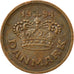 Coin, Denmark, Margrethe II, 25 Öre, 1994, EF(40-45), Bronze, KM:868.1