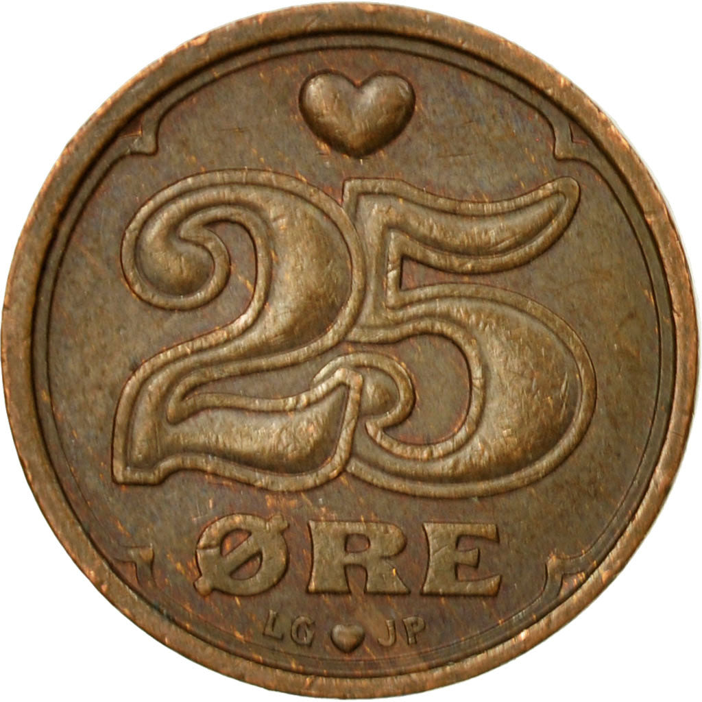 Coin, Denmark, Margrethe II, 25 Öre, 1994, EF(40-45), Bronze, KM:868.1