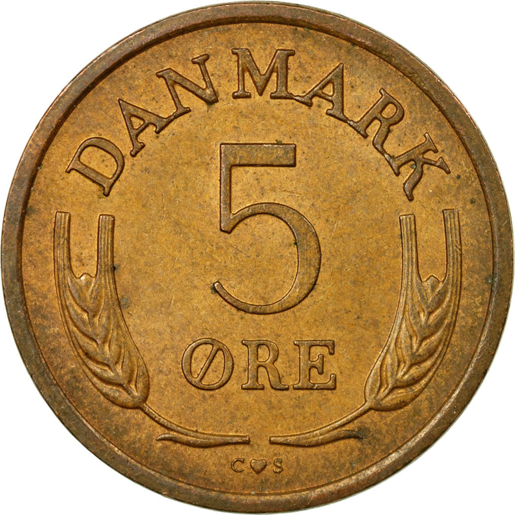 Monnaie, Danemark, Frederik IX, 5 Öre, 1964, Copenhagen, TTB, Zinc, KM:843.2