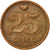 Coin, Denmark, Margrethe II, 25 Öre, 1991, EF(40-45), Bronze, KM:868.1