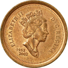 Coin, Canada, Elizabeth II, Cent, 2002, Royal Canadian Mint, EF(40-45), Copper